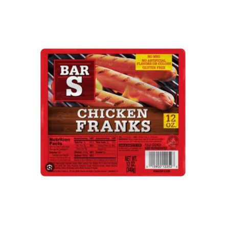Bar-S Chicken Franks 12 oz. package