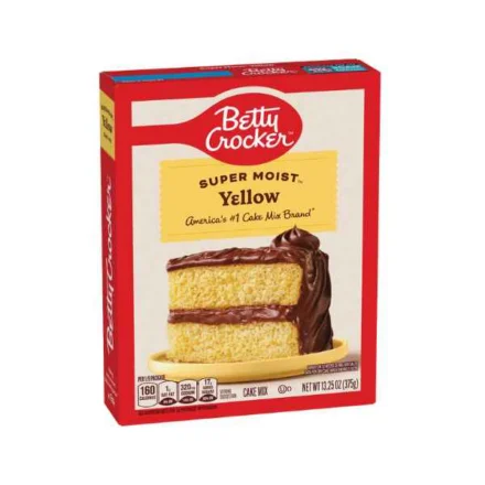 Betty Crocker Super Moist Yellow cake mix box